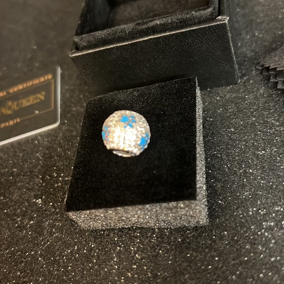 Nina Queen Puppy Dog Paw 925 Sterling Silver Animal Footprints Round Bead Charm - Picture 11 of 13